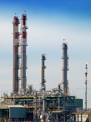 Part of refinery tower