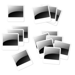 Vector set polaroids