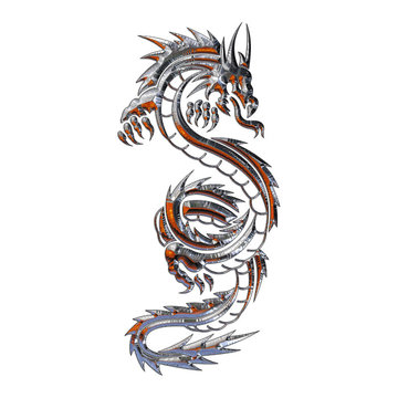 Ilustracion de un Dragon Mitico