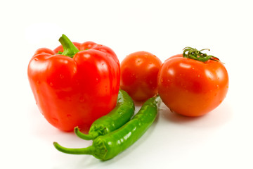 peppers and tomatoes