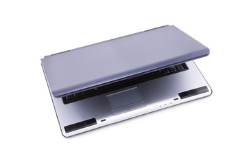 Business laptop isolated on white. No dust or scratches.