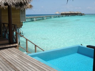 Relaxing in the Maldives
