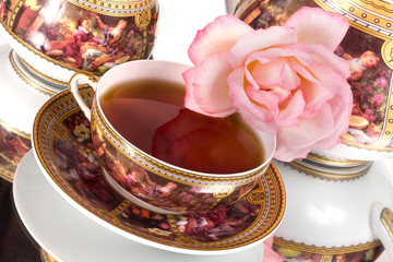 tea and rose