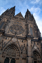 Fototapeta na wymiar Prague Castle. St Vitus Cathedral