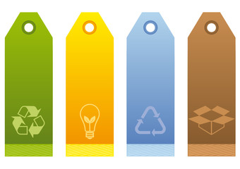 Ecological Labels in four colors.
