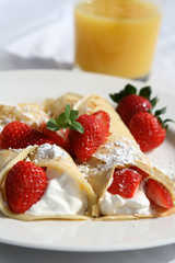Strawberry Crepes