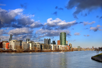 Obraz premium Clouds over Frankfurt am Main
