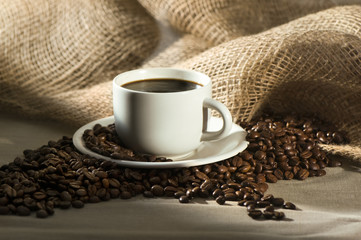 smoking hot cup of coffee