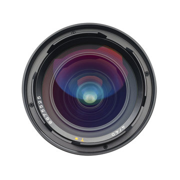 Lens front with clipping path