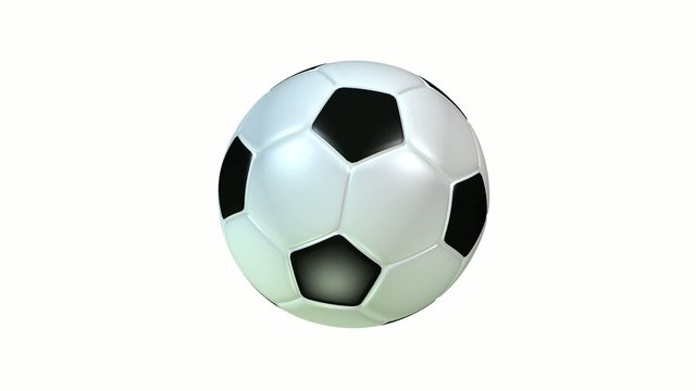 football ballon rotation loop 360&deg; 1080p Full HD
