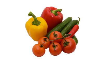 a few vegetables