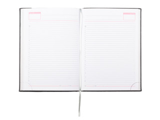 open notebook with plan 1