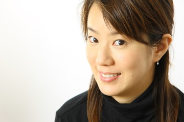 Fototapeta premium Japanese woman smiles