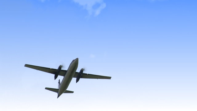 Stock viedo footage of a big aeroplane flying
