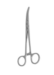 forceps curved closed, vector illustration