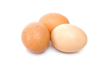 eggs isolated over a white background