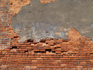 Old Weathered Brick Wall