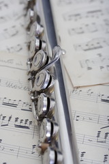 Obraz premium Flauto e vecchia partitura