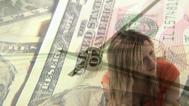 HD Footage of money worries