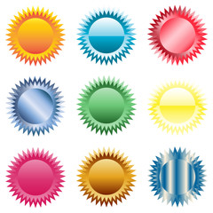 Star badges, buttons