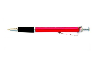 red and black pen on white