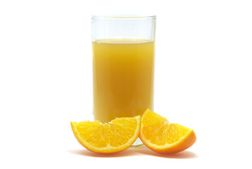 Orange juice and slice