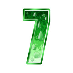 Fresh Green Number 7 seven