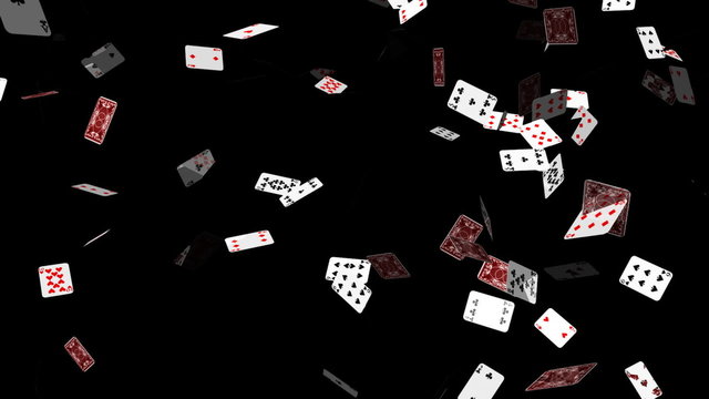 3d Animated Poker Cards Falling