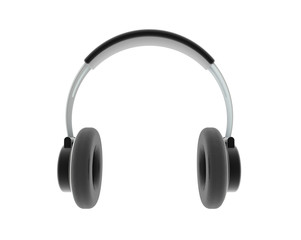 Audio earphone. Digitally generated image.