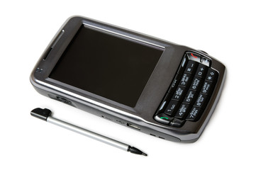 PDA communicator isolated on white