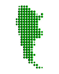 Karte von Argentinien