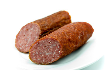 Wurst auf dem Teller