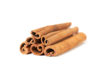 stack of cinnamon with shallow DOF
