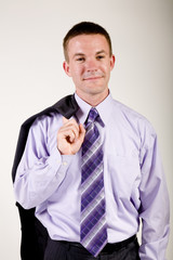 Relaxed Young Business Man