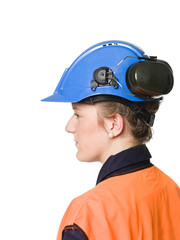 Female Building worker