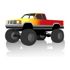 flame monster truck © V. Kudryashov