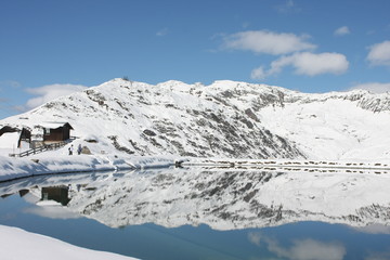 Fototapeta premium Bergsee Hintertux
