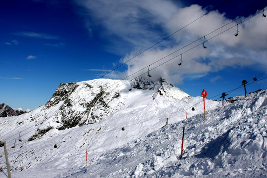 Berg mit Skilift
