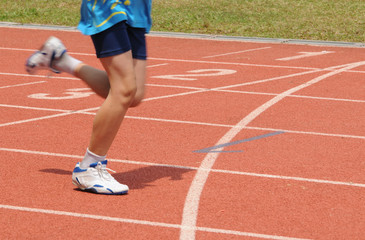 Fototapeta premium running competition - stadium