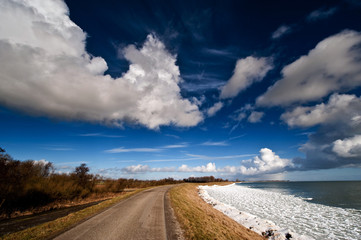 Dutch landscape in winter