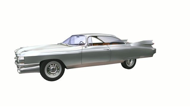 retro car rotation 360 loop hq