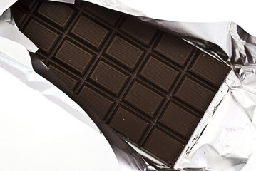 chocolate on a foil