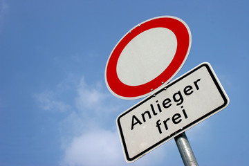 Anlieger frei