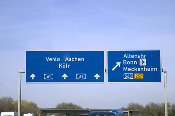 Autobahnabfahrt