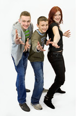 Fototapeta premium Gruppe freuen