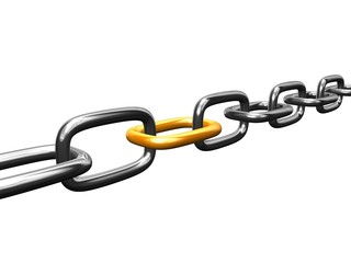 Obraz premium link in a chain