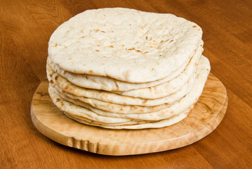 Stack of Pita/Naan Bread