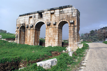 Gate and road in Patara