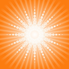 Abstract Circle Burst Background