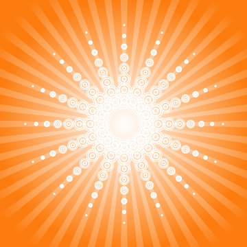 Abstract Circle Burst Background